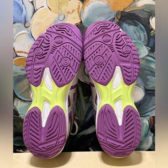 ASICS Gel-Solution Slam 2 Women's Purple White Tennis Shoes Size 9 - Picture 7 of 9